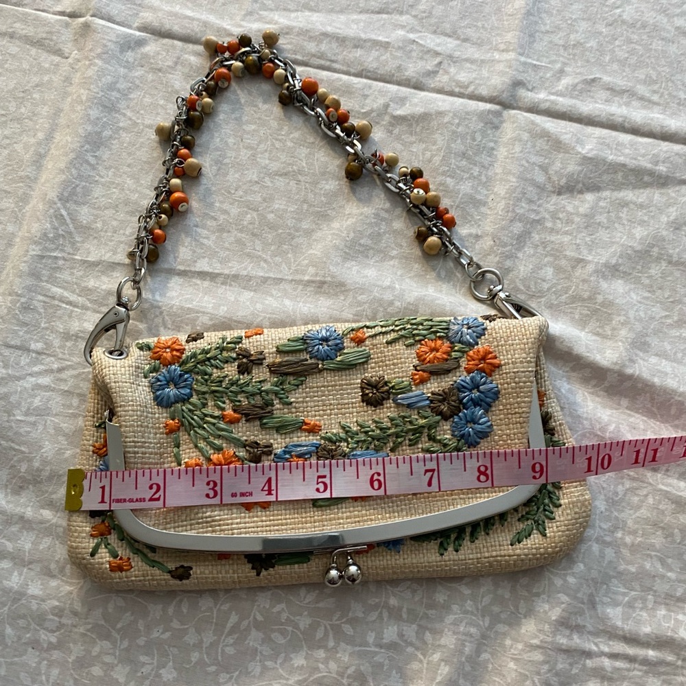 Embroidered Covertible Clutch Purse - Picture 10 of 10
